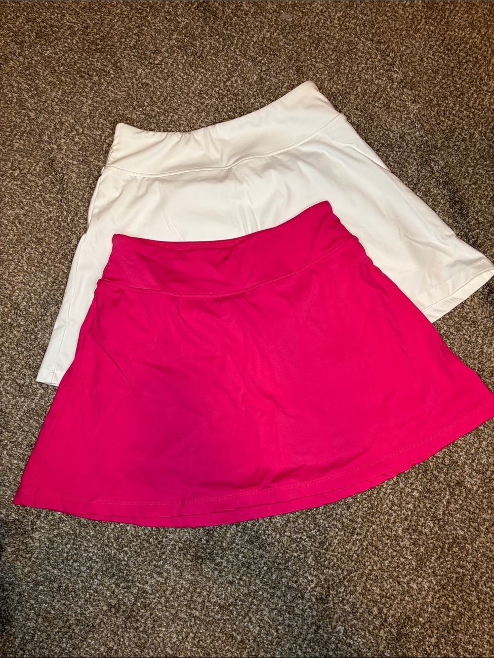 Pink Lady Lot of 2 Women’s Golf Skort - Hot Pink and White. Size small